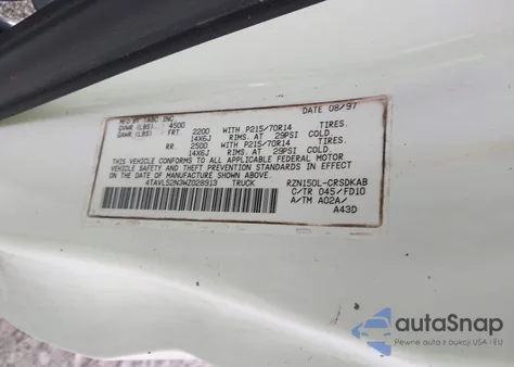 1998 Toyota Tacoma из США, поврежденный, VIN 4TAVL52N3WZ028913